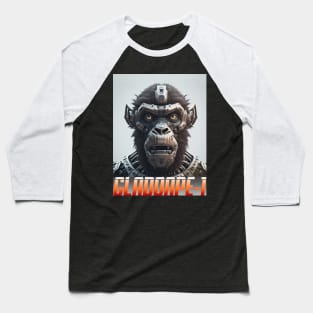 GLADOAPE 1 Robotic Space War Gladiator ape T-Shirt Baseball T-Shirt